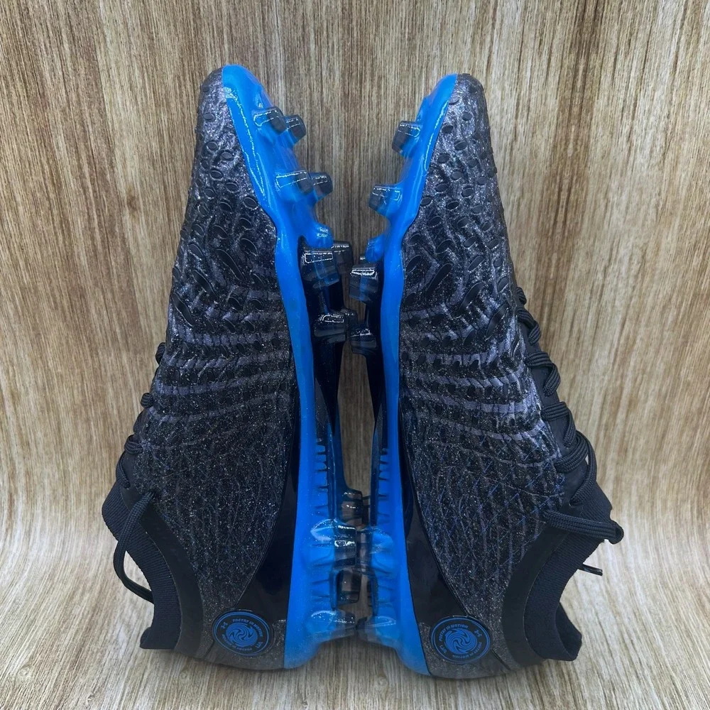 Under Armour Magnetico Elite 5‎ FG Men's Size 8 Soccer Cleats Black Blue NEW